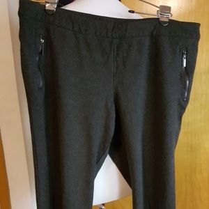 Dark Grey Pull On Dress Pants